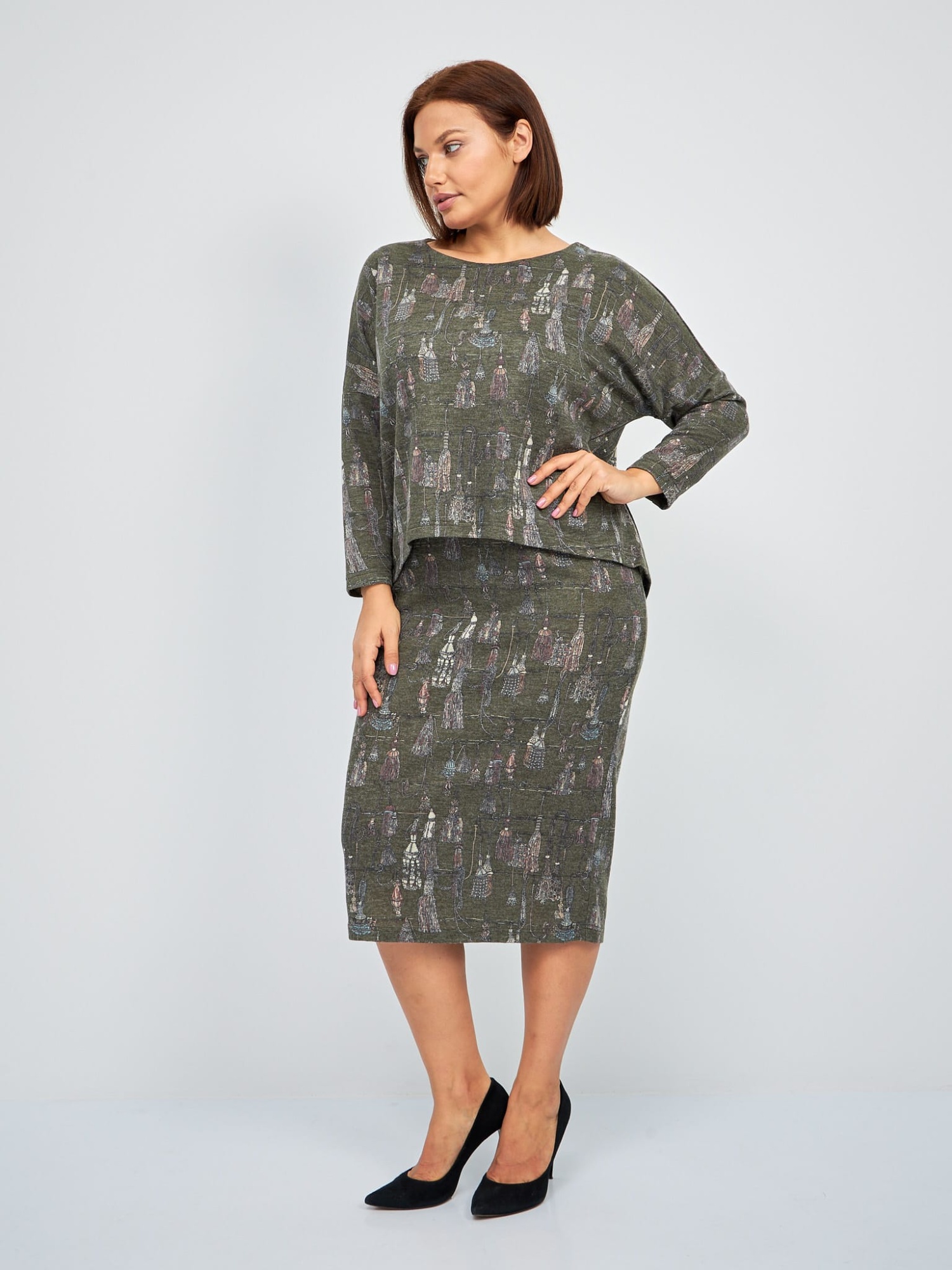 Платье эмитация двойки