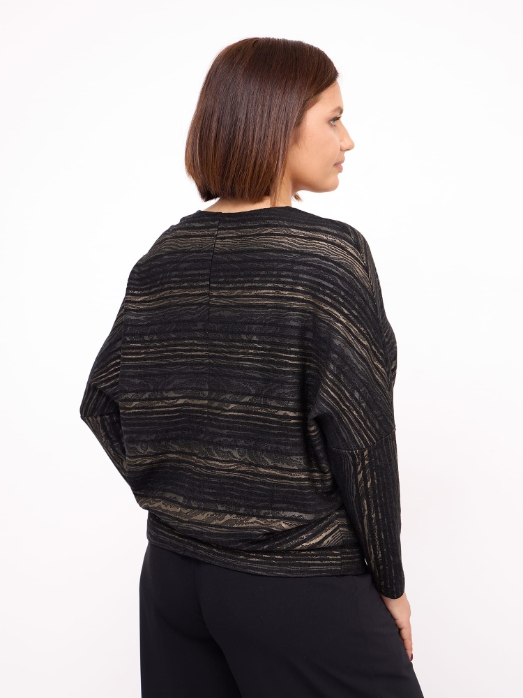 Джемпер с рукавом летучая мышь