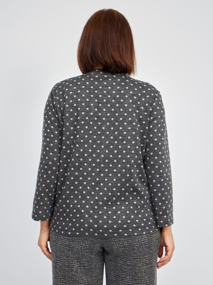 Кардиган из двухстороннего трикотажа