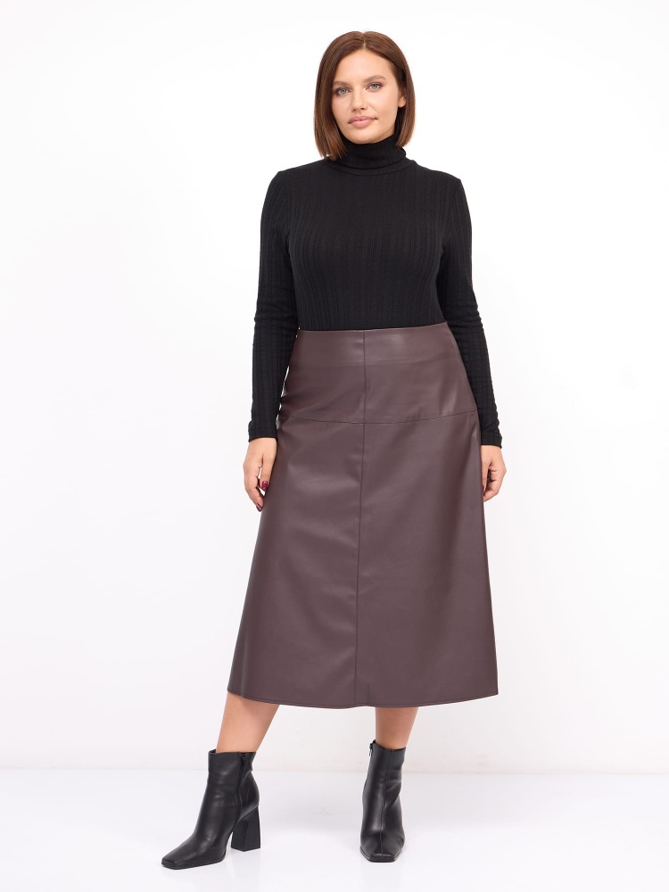Юбка из эко-кожи