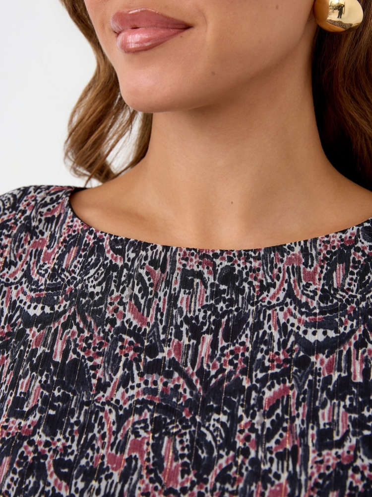 Платье шифоновое с воланом