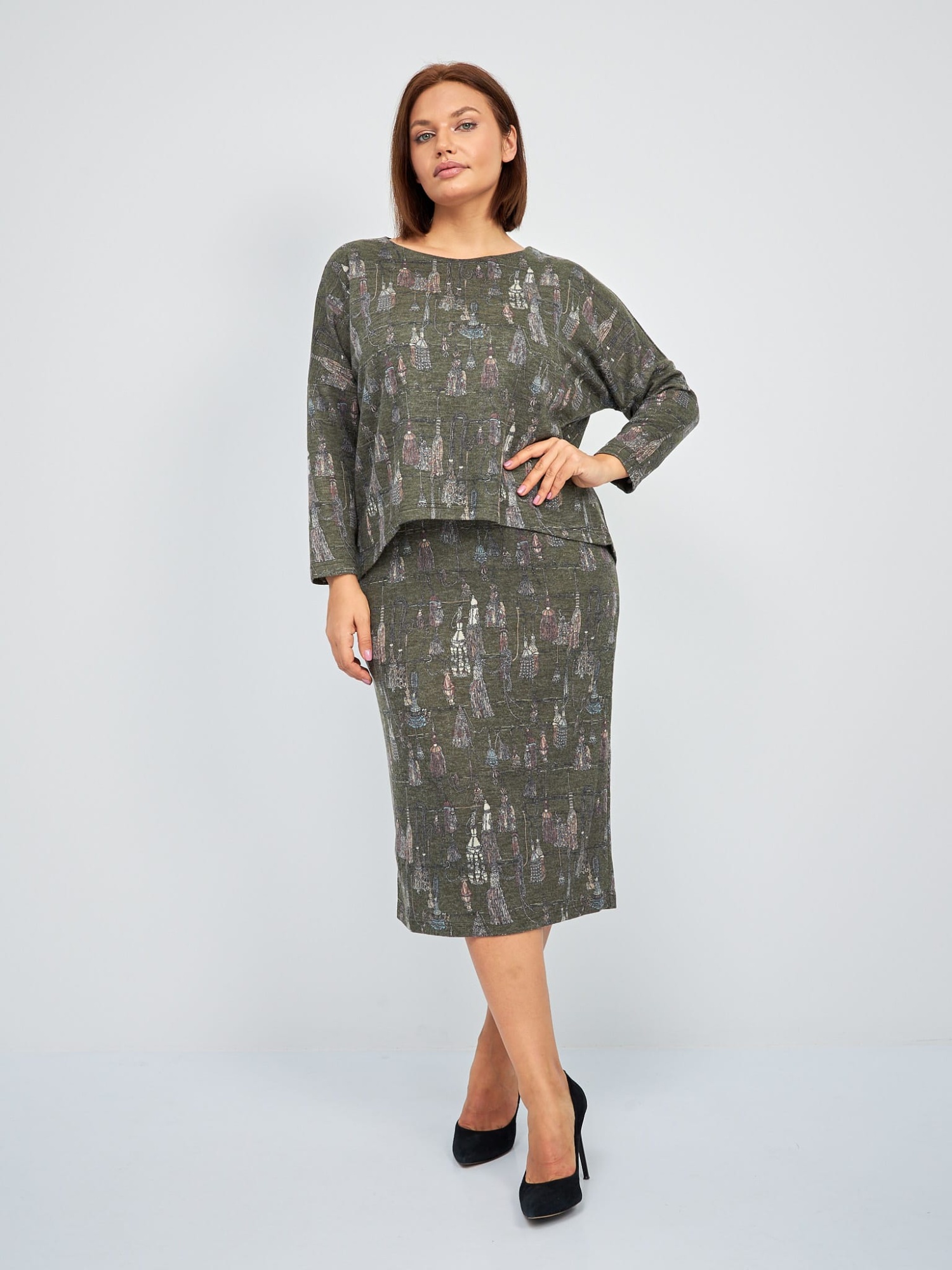 Платье эмитация двойки