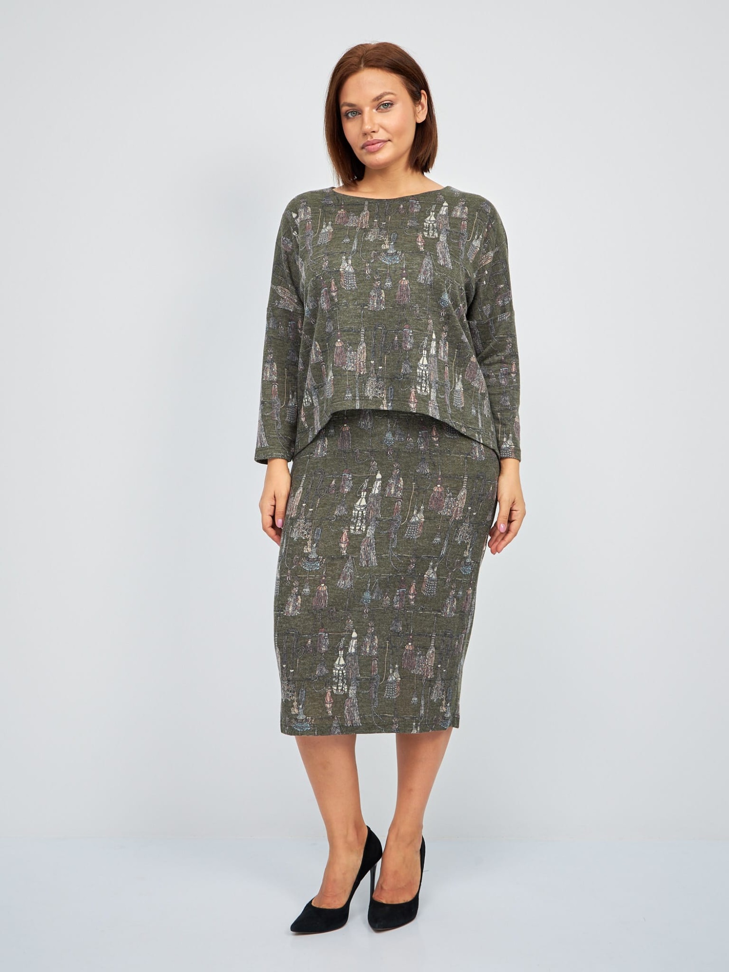 Платье эмитация двойки